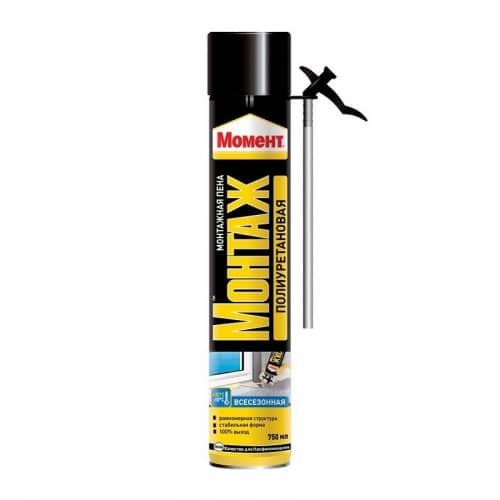 Купить Пена Henkel Момент монтажная, стандартная, всесезонная 750 мл по низкой цене