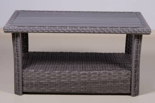 Купить Столик ТЕРРАСА Люкс ВЕНЕЦИЯ кофейный декинг, жгут 7262/7425, 110х76 см по низкой цене