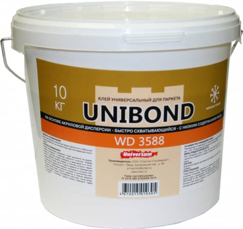 Купить Клей напольный UNIBOND WD 3588 Universum для укладки паркета по низкой цене