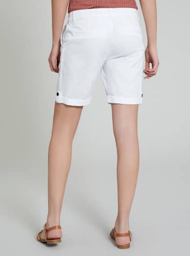 Купить Шорты-бермуды Piazza Italia белые по низкой цене