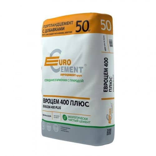 Купить Цемент ЕВРОЦЕМЕНТ II/А-Ш 32,5Б М-400 Д20 50 кг по низкой цене