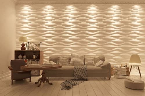 3D панель стеновая Relieffo Liana 059 из пенополиуретана 600x600x30 мм