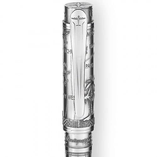 Купить Ручка Montegrappa Ernest Hemingway Traveller silver шариковая по низкой цене