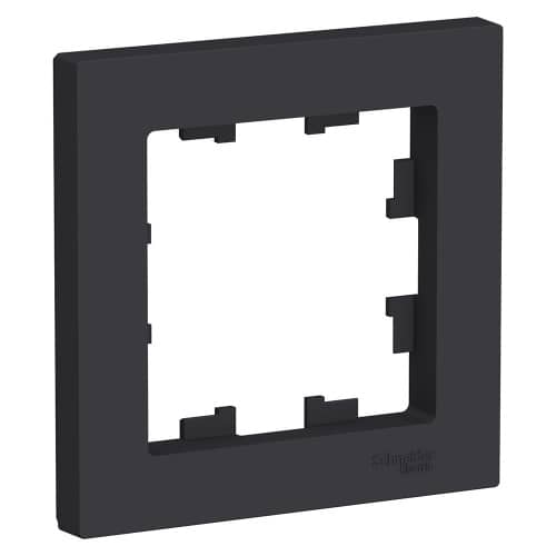 Купить Рамка Schneider Electric Атлас Дизайн 1 пост карбон по низкой цене