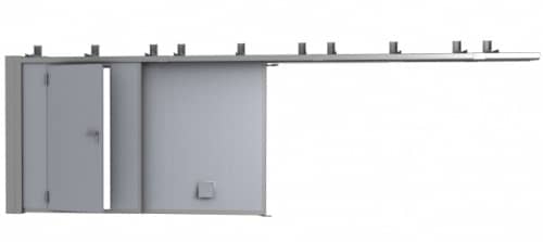 Купить Противопожарные откатные ворота двустворчатые FireTechnics-P2 EI60, EI90  по низкой цене