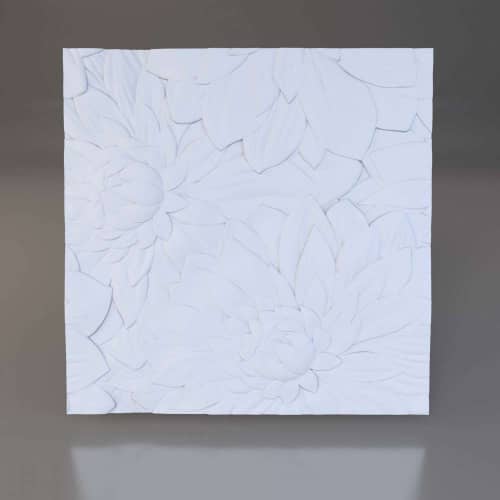 3D панель стеновая Relieffo Flora 054 из пенополиуретана 600x600x30 мм