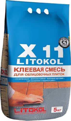 Купить Клей Litoкol X11 для укладки плитки 5 кг по низкой цене