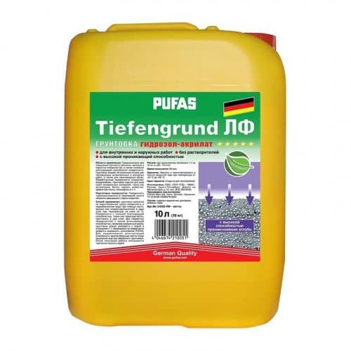 Купить Грунтовка PUFAS Tiefgrund ЛФ концентрат 1:1 10 л по низкой цене