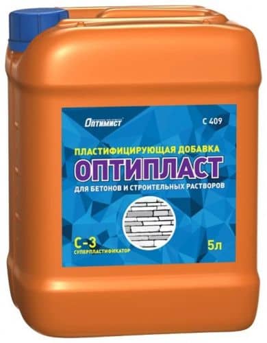 пластификатор оптимист оптипласт c409 для цементных растворов 5 л Купить Пластификатор Оптимист Оптипласт C409 для цементных растворов 5 л по низкой цене