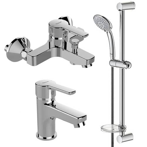 Купить Комплект смесителей для ванной VIDIMA Calista 3в1 по низкой цене