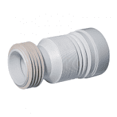 Купить Труба Orio С-990 для унитаза гофрированная d=110 мм L 250-550 мм по низкой цене