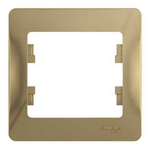 Купить Рамка Schneider Electric Глосса 1 пост титан по низкой цене