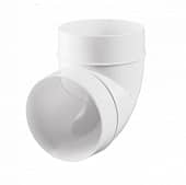 Купить Колено Vents Пластивент 222 для круглых каналов, 90 градусов, диаметр 125 мм по низкой цене