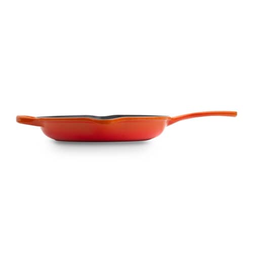 Купить Сковорода Le Creuset с желобом чугунная, эмалированная, оранжевая, 20 см по низкой цене