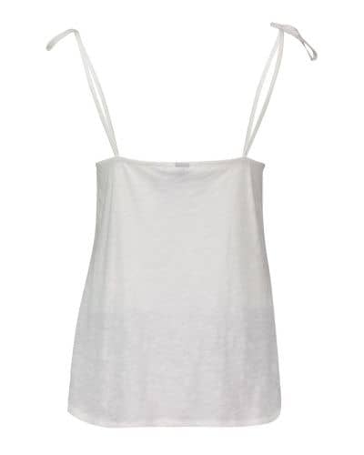 Купить Топ Piazza Italia на тонких бретелях с бантиками, белый по низкой цене