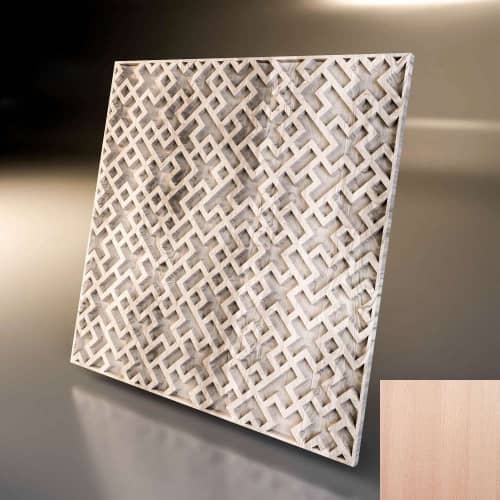 3D панель стеновая Relieffo Maze (Бук) Д020Б 600х600х30 мм