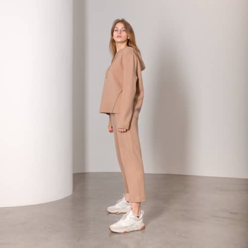 Купить Костюм Lara JS-2001 коричневый по низкой цене