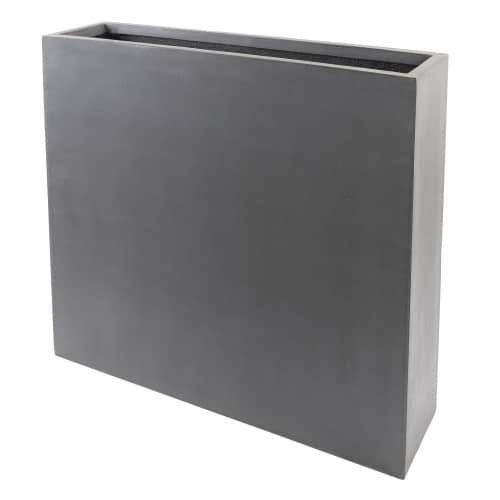 Купить Кашпо Nobilis Marco Rectangle серое 100 см по низкой цене