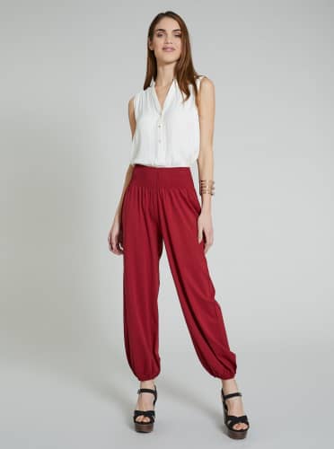 Купить Брюки Piazza Italia цвет рубин по низкой цене