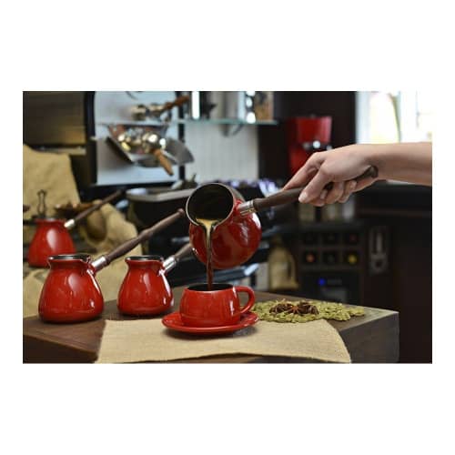 Купить Турка Ceraflame Ibriks NEW, 0.35л, цвет красный по низкой цене