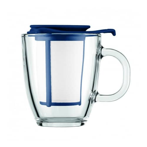 Купить Набор кружка и фильтр Bodum YO-YO, 0.35л, цвет индиго по низкой цене