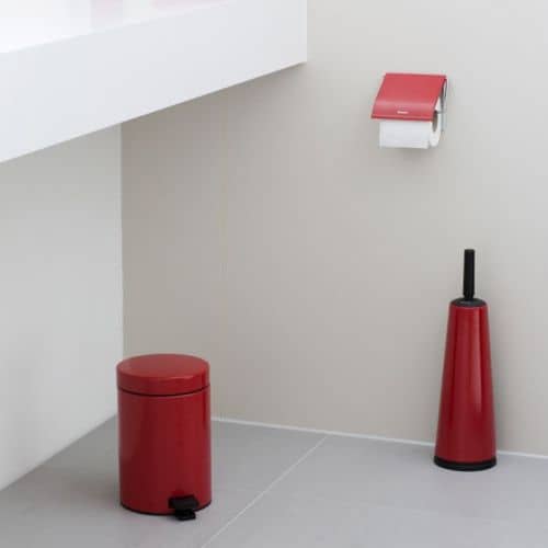 Купить Ершик Brabantia Classic туалетный, с подставкой, красный по низкой цене