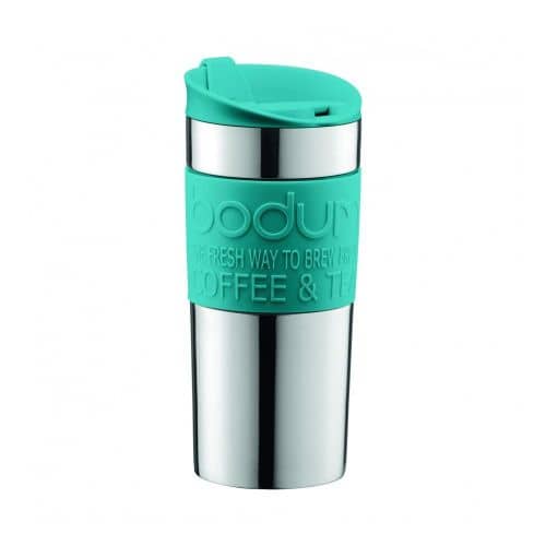 Купить Термокружка дорожная Bodum Travel (clip), 0.35л, цвет бирюзовый по низкой цене