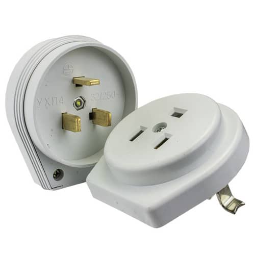 Купить Разъем для плиты Smartbuy 2P+PE скрытый 32 А 250 В белый по низкой цене