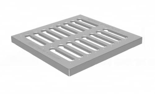 Купить Решетка водоприемная Gidrolica Point РВ-28,5.28,5 - штампованная стальная оцинкованная, кл. А15 по низкой цене