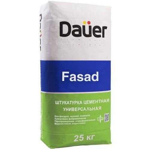 Купить Штукатурка Dauer Fasad цементная 25 кг по низкой цене