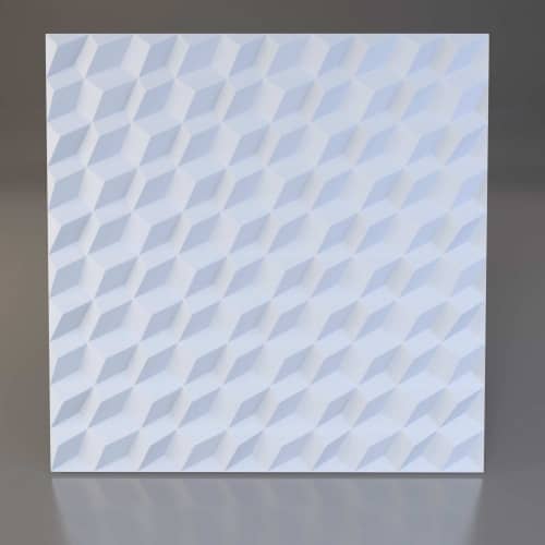 3D панель стеновая Relieffo Step 023 из пенополиуретана 600x600x30 мм