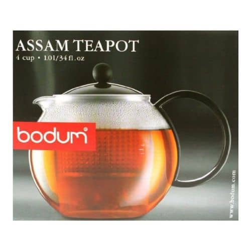 Купить Чайник Bodum Assam заварочный с прессом черный 1 л по низкой цене