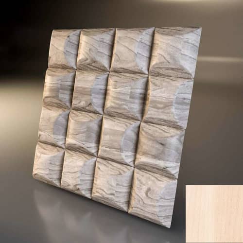 3D панель стеновая Relieffo Pad (Береза) Д049БР 600х600х30 мм