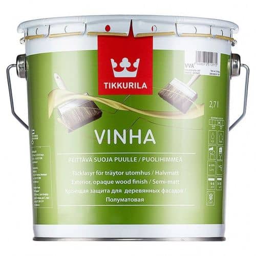 Купить Антисептик Tikkurila Vinha VVA, кроющий полуматовый 2,7 л по низкой цене