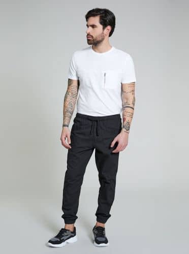 Купить Штаны Piazza Italia Loose Fit чёрные по низкой цене