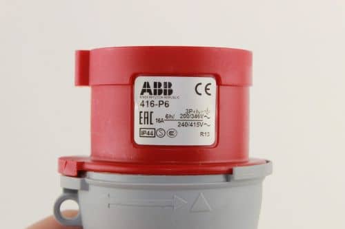Купить Вилка ABB 416-P6 IP44 16A 3P+N+E переносная по низкой цене