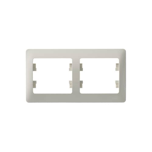 Купить Рамка Schneider Electric Глосса 2 поста горизонтальная бежевая по низкой цене