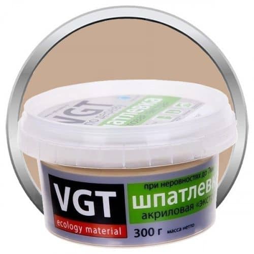 Купить Шпатлевка VGT акриловая по дереву Экстра Береза 0,3 кг по низкой цене