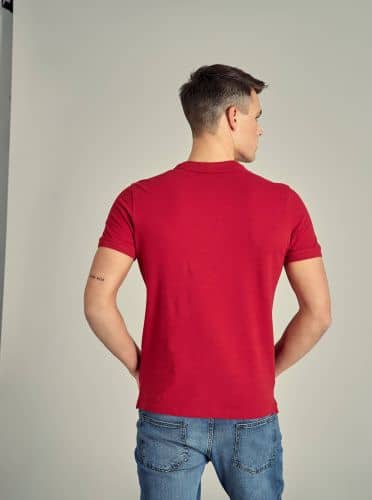 Купить Футболка-поло Piazza Italia красная по низкой цене