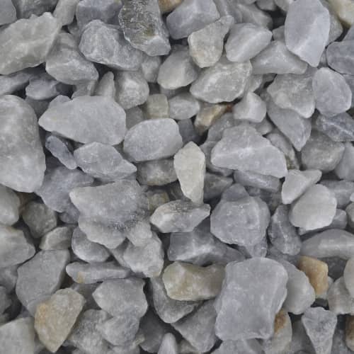 Купить Крошка мраморная 5-20 мм 25 кг серая по низкой цене