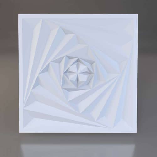 3D панель стеновая Relieffo Illusion 049 из пенополиуретана 600x600x30 мм