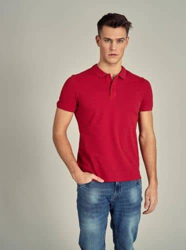 Купить Футболка-поло Piazza Italia красная по низкой цене