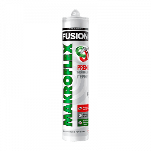 Купить Герметик Makroflex FUSION силиконовый, нейтральный белый 0,28 л по низкой цене