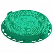 Купить Люк Standartpark Домик Л-60.80.10-ПП садовый пластиковый зеленый по низкой цене