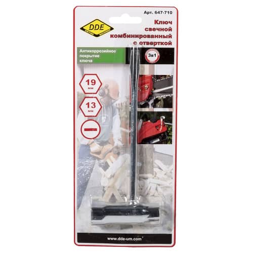 Купить Ключ свечной DDE 647-710 комбинированный 13х19 мм по низкой цене