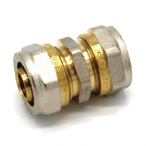 Купить Соединитель для м/п труб, прямой, d= 20 мм по низкой цене