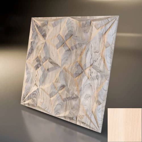 3D панель стеновая Relieffo Rock (Береза) Д042БР 600х600х30 мм