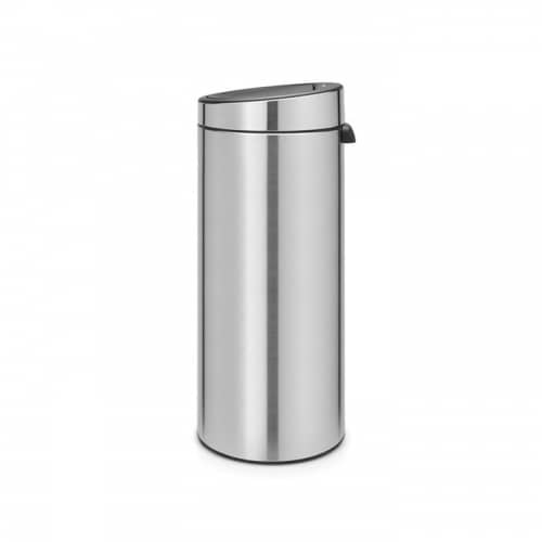 Купить Бак Brabantia Touch Bin New мусорный, стальной матовый, 30 л по низкой цене