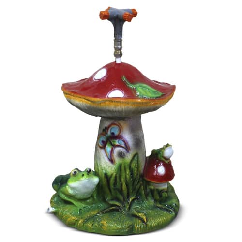 Купить Фонтан садовый Гриб с лягушками 62 см по низкой цене
