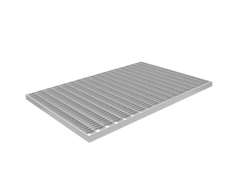 Купить Решетка Gidrolica Step Pro 390х590мм - стальная ячеистая оцинкованная по низкой цене